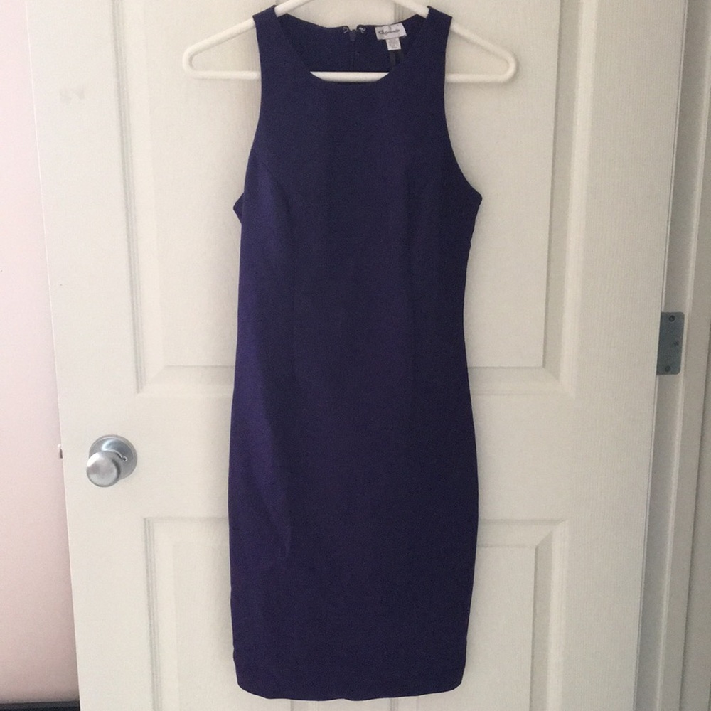 Dynamite Indigo High-neck Dress